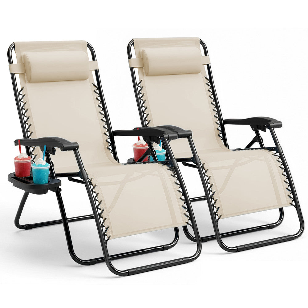 Textoline Zero Gravity Chairs Set of 2