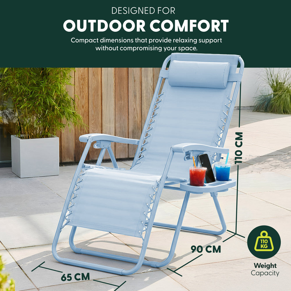 Textoline Zero Gravity Chairs Set of 2