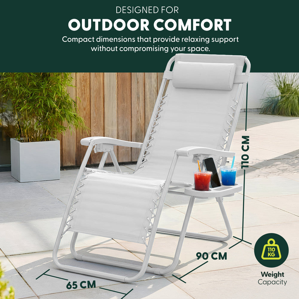 Textoline Zero Gravity Chairs Set of 2