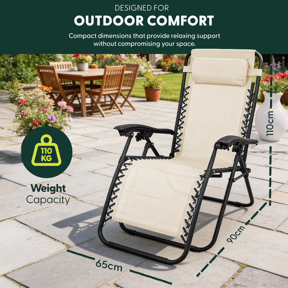 Textoline Zero Gravity Chairs Set of 2