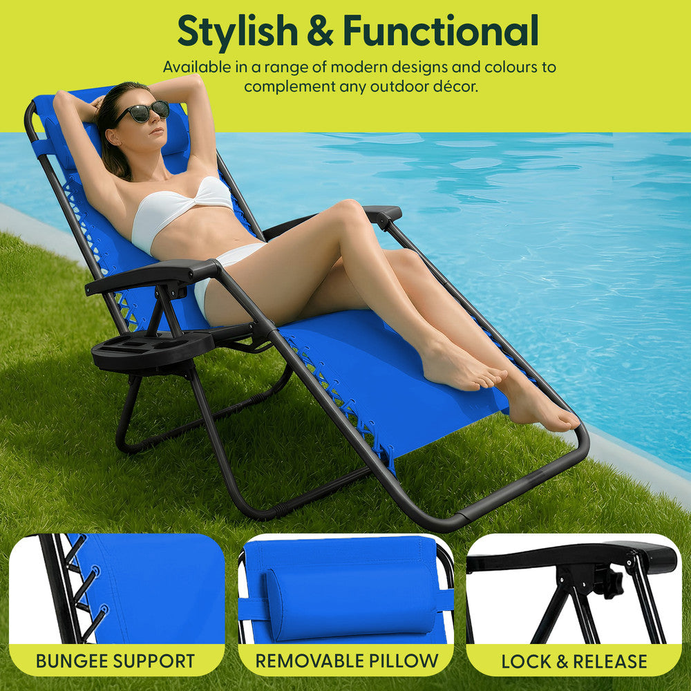 Textoline Zero Gravity Chairs Set of 2