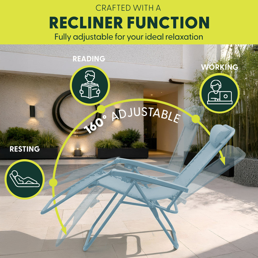 Textoline Zero Gravity Chairs Set of 2
