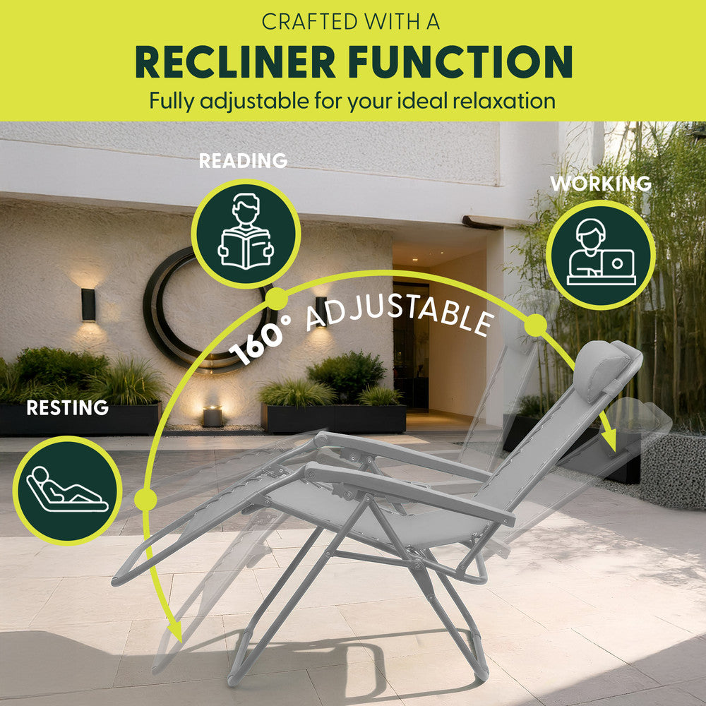 Textoline Zero Gravity Chairs Set of 2