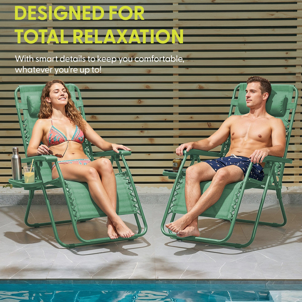 Textoline Zero Gravity Chairs Set of 2