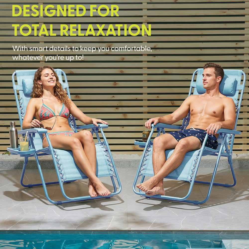 Textoline Zero Gravity Chairs Set of 2