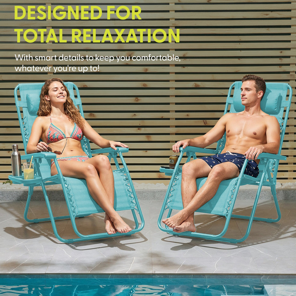 Textoline Zero Gravity Chairs Set of 2