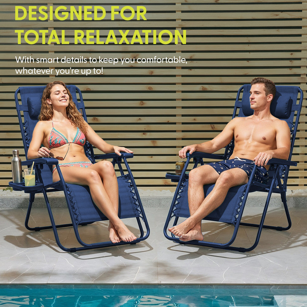 Textoline Zero Gravity Chairs Set of 2
