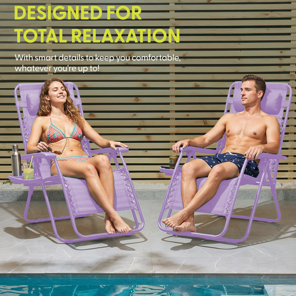 Textoline Zero Gravity Chairs Set of 2