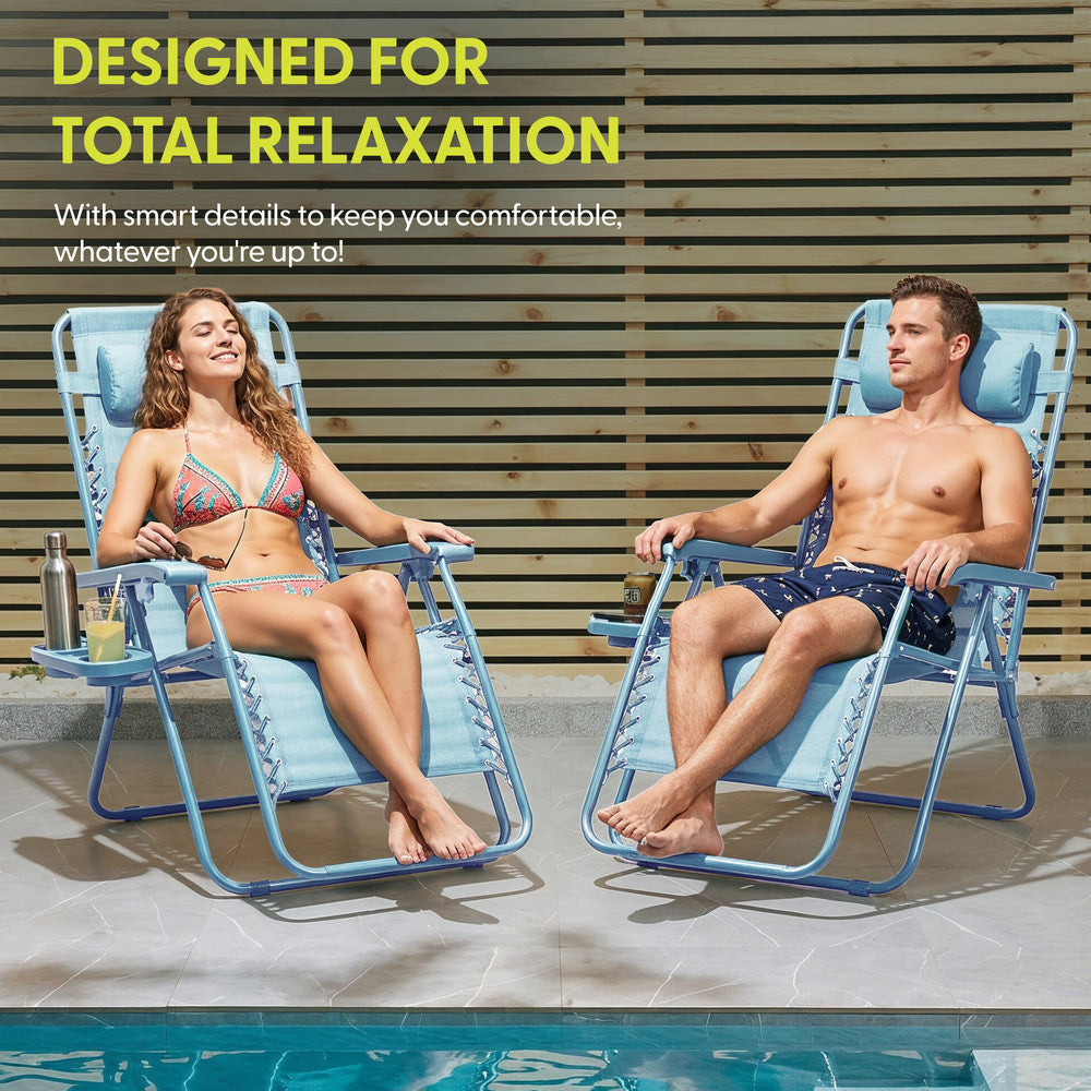 Textoline Zero Gravity Chairs Set of 2