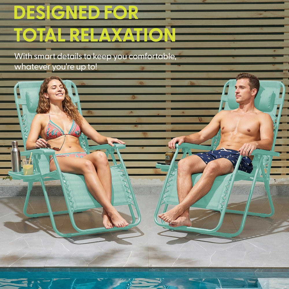 Textoline Zero Gravity Chairs Set of 2